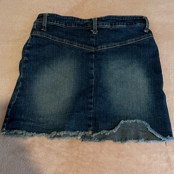 Y2K MONTEAU stretchy denim mini skirt - Picture 2 of 2